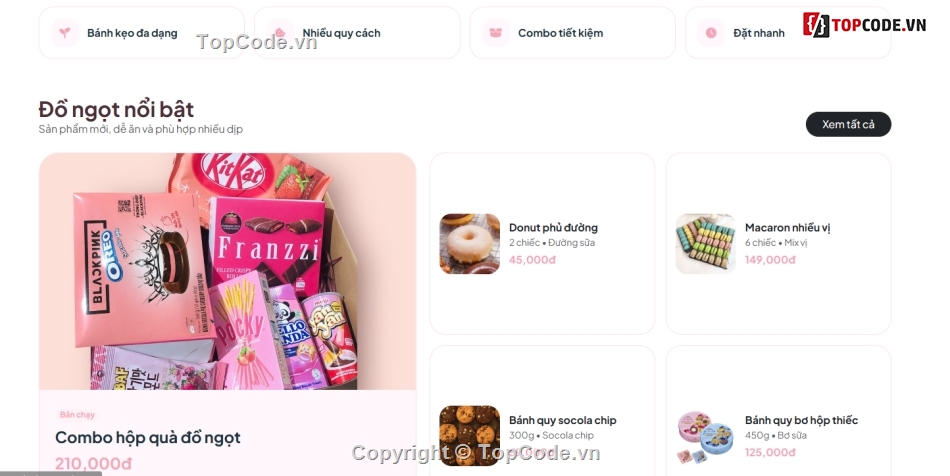 bán web,Sweet,web đồ án